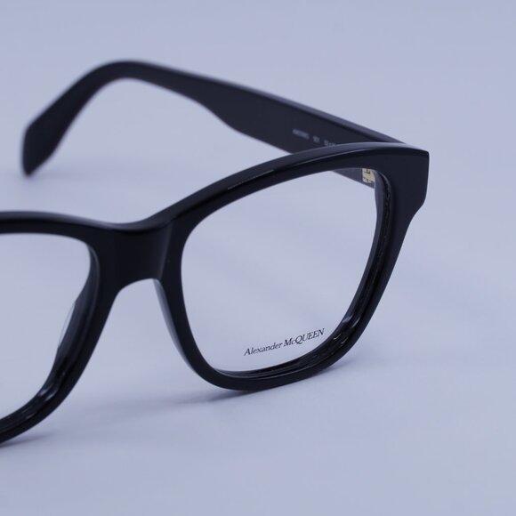 Alexander McQueen AM0306O 001 Eyeglasses Black 52mm Square Frame - Picture 5 of 9